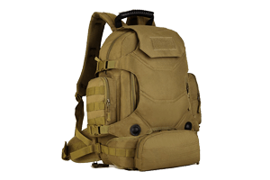 Survival Camping Molle Back Pack Black Tan