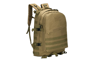 Bug out bag survival pack military grade tan brown 45L