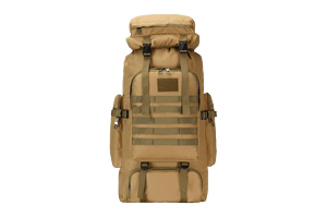Large men's survival bug out bag back pack tan brown