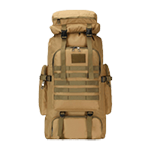 80L high capacity desert tan khaki tactical backpack