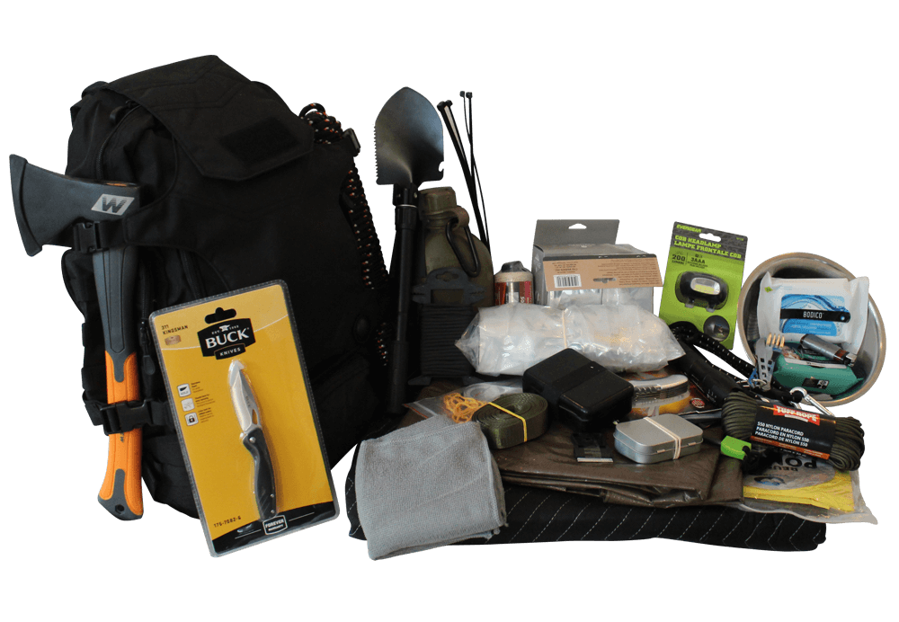 bugout survival gear signature emergency black backpack bag