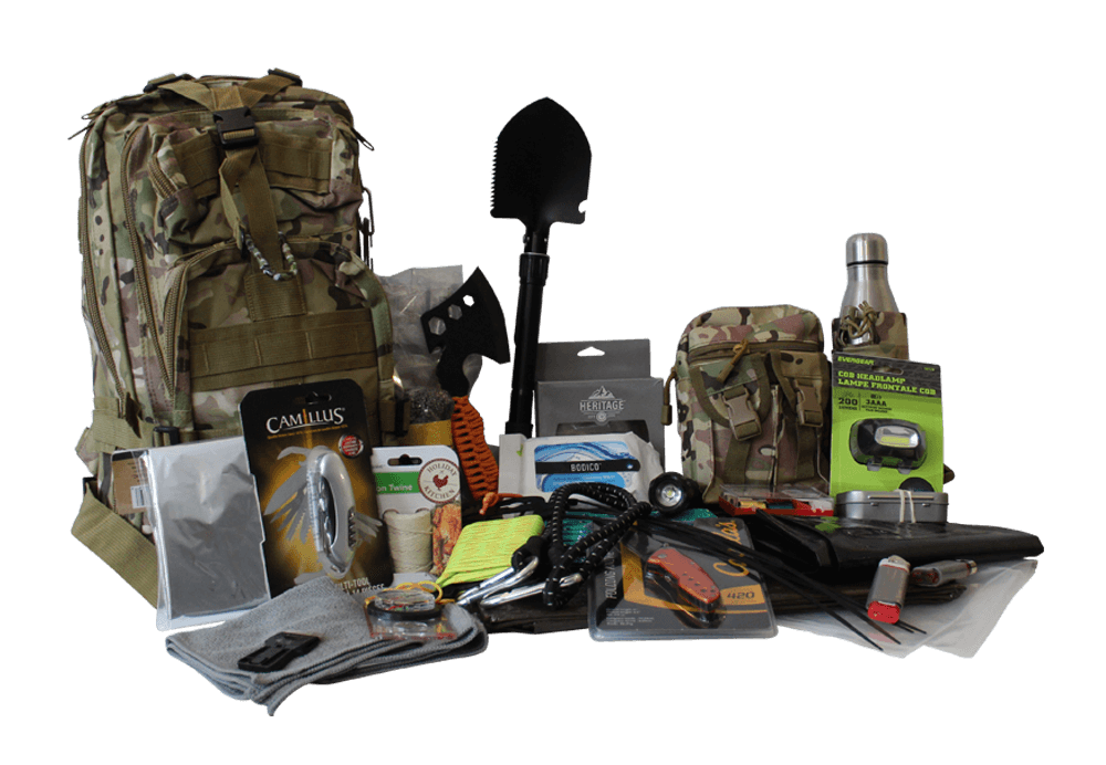 bugout survival gear lightweight emergency camo backpack